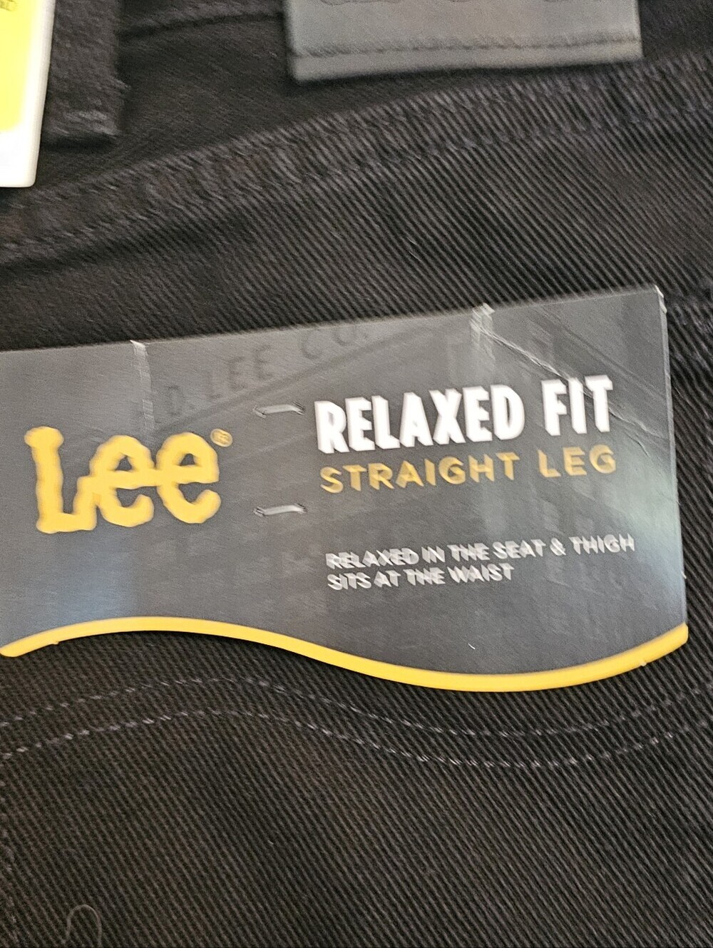 NWT LEE 40x30 Mens Jeans Black Relaxed Fit - Picture 5 of 7